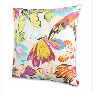Missoni Butterfly Pillow/Cushion 24 x 24” NWT